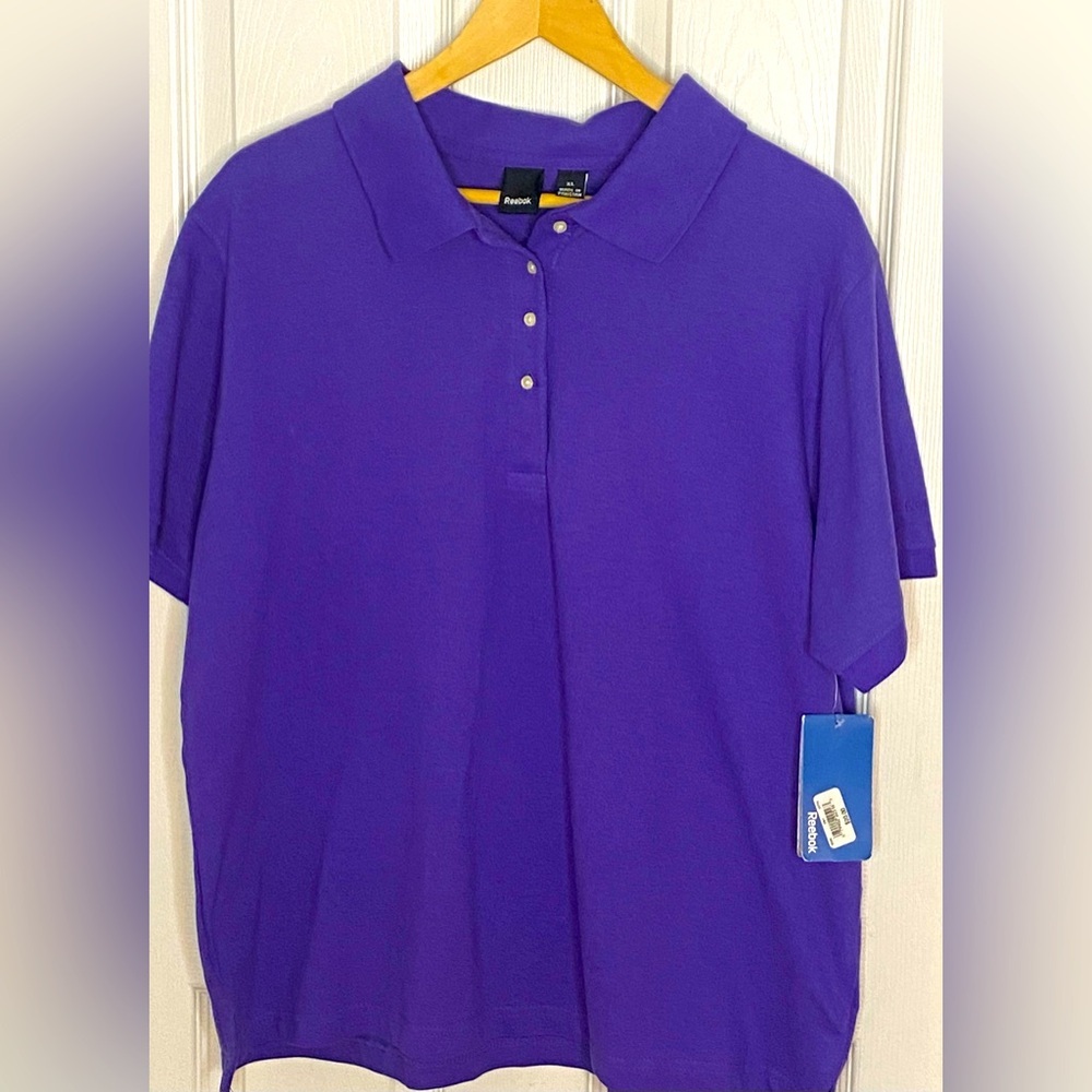 NWT Reebok Purple Polo